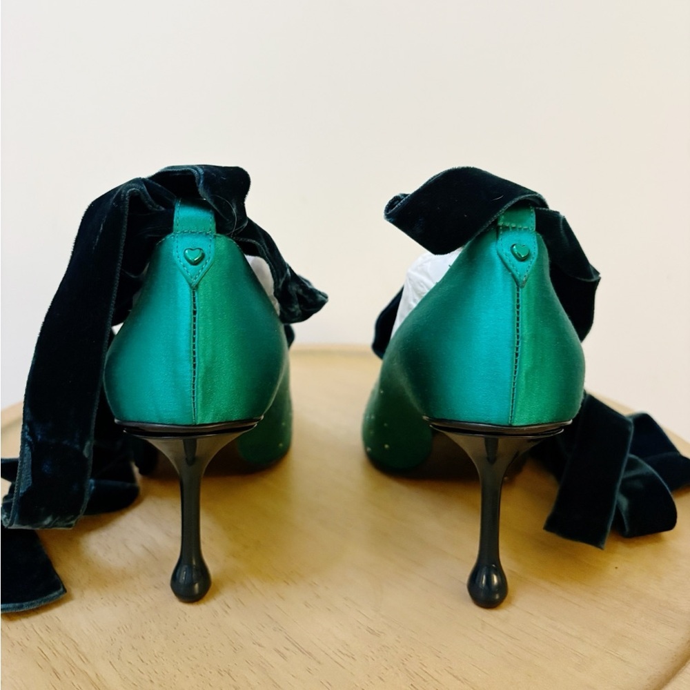 New Jimmy Choo x Sailor Moon Neptune 80 Satin Crystal Pump - Picture 9 of 13